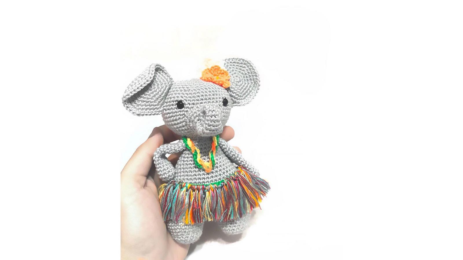 Crochet Amigurumi Elephant Wowie Toy