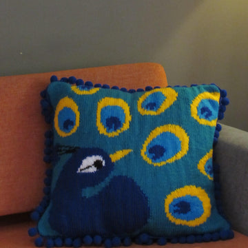 True Colours Peacock Cushion