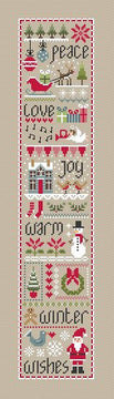 Little Dove Designs Christmas Wishes Cross Stitch Kit - 10.16cm x 45.72cm