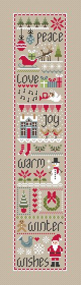 Little Dove Designs Christmas Wishes Cross Stitch Kit - 10.16cm x 45.72cm