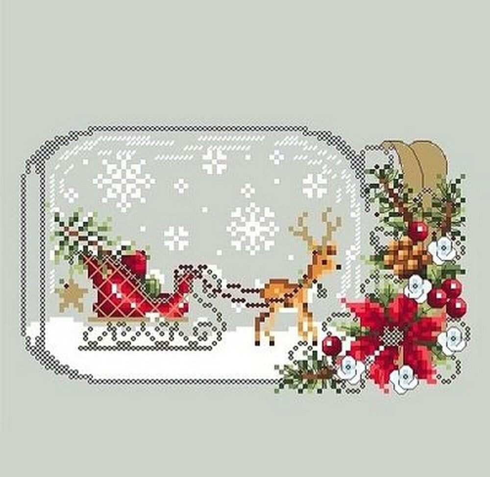 Shannon Christine Sleigh Snow Globe Cross Stitch Pattern - 2007636 -  Leaflet