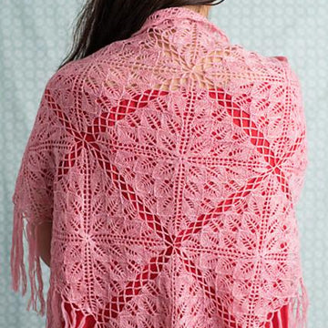 K851-Hibiscus Shawl