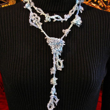 Trailing Vine Freeform Lariat Necklace