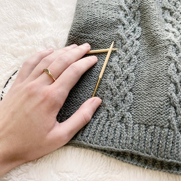 Celtic 4-strand Braided Cable | Hana Cowl Scarf