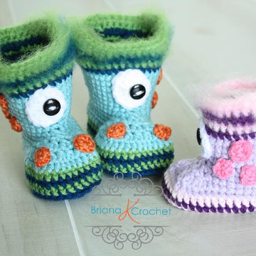 Monster Boots Newborn - 18 Months