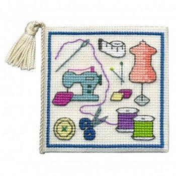 Textile Heritage Sewing Needlecase Cross Stitch Kit - 8cm x 8cm