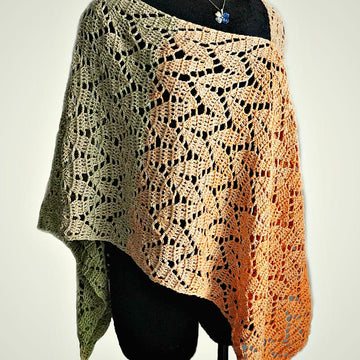 Spring Leaves Poncho