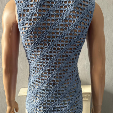 Barber's Pole Mesh Tank Top