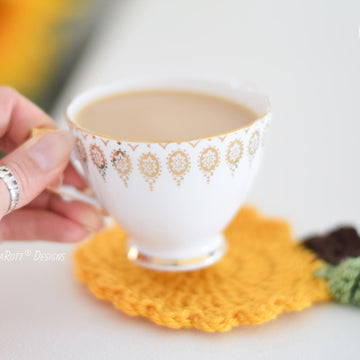 Tea Time Pumpkin Coasters