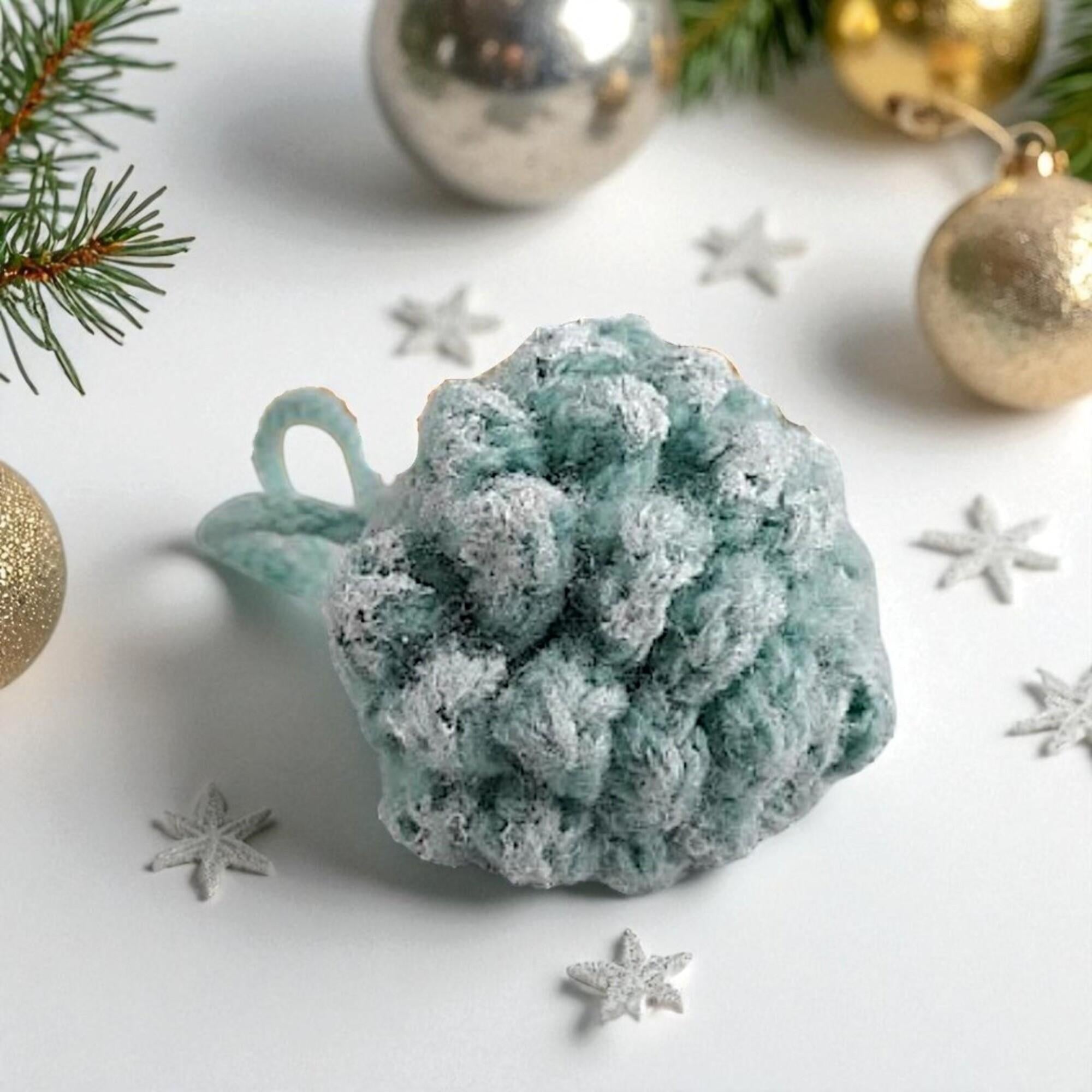 DIY Christmas Ornament: Pine Cone crochet Pattern (PDF File)