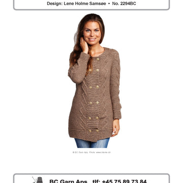 Double-Breasted Jacket in BC Garn Semilla - 2294BC - Downloadable PDF