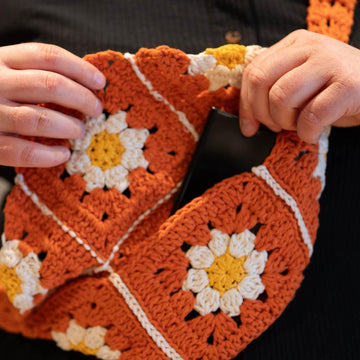 Daisy Granny Square Bum Bag