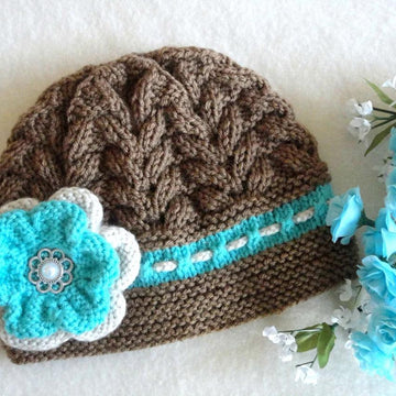 Knitting PATTERN Baby Hat Baby Girl