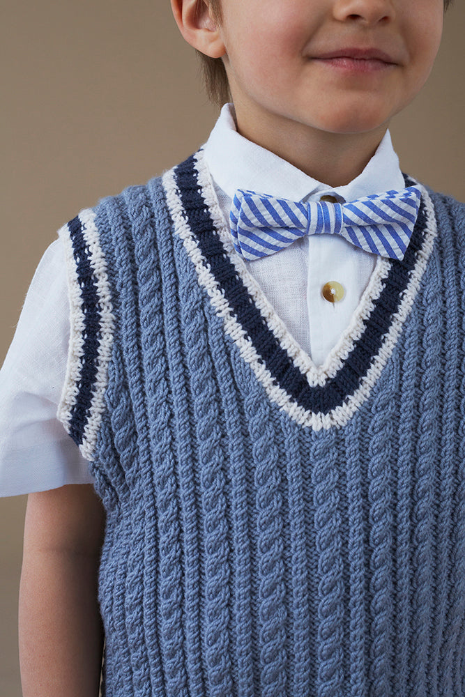 Chester Tank Top - Knitting Pattern For Kids in Debbie Bliss Baby Cashmerino