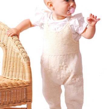 Strickanleitung Babystrampler Lina in den Größen50 bis 80, für Fortgeschrittene