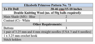 Frosted Lace Dolls Bodysuit and Hat Knitting Pattern P73 – Elizabeth Primrose Patterns