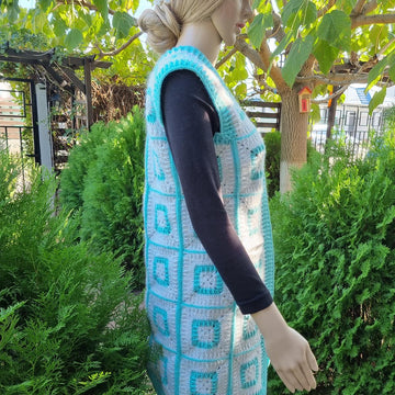 Crochet Vest with granny squares