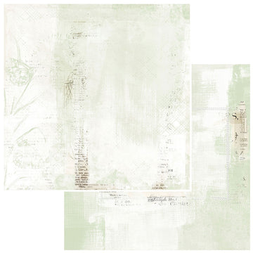 49 and Market Vintage Artistry Sage Double-Sided Cardstock 12"X12" 20/Pkg - Papillion