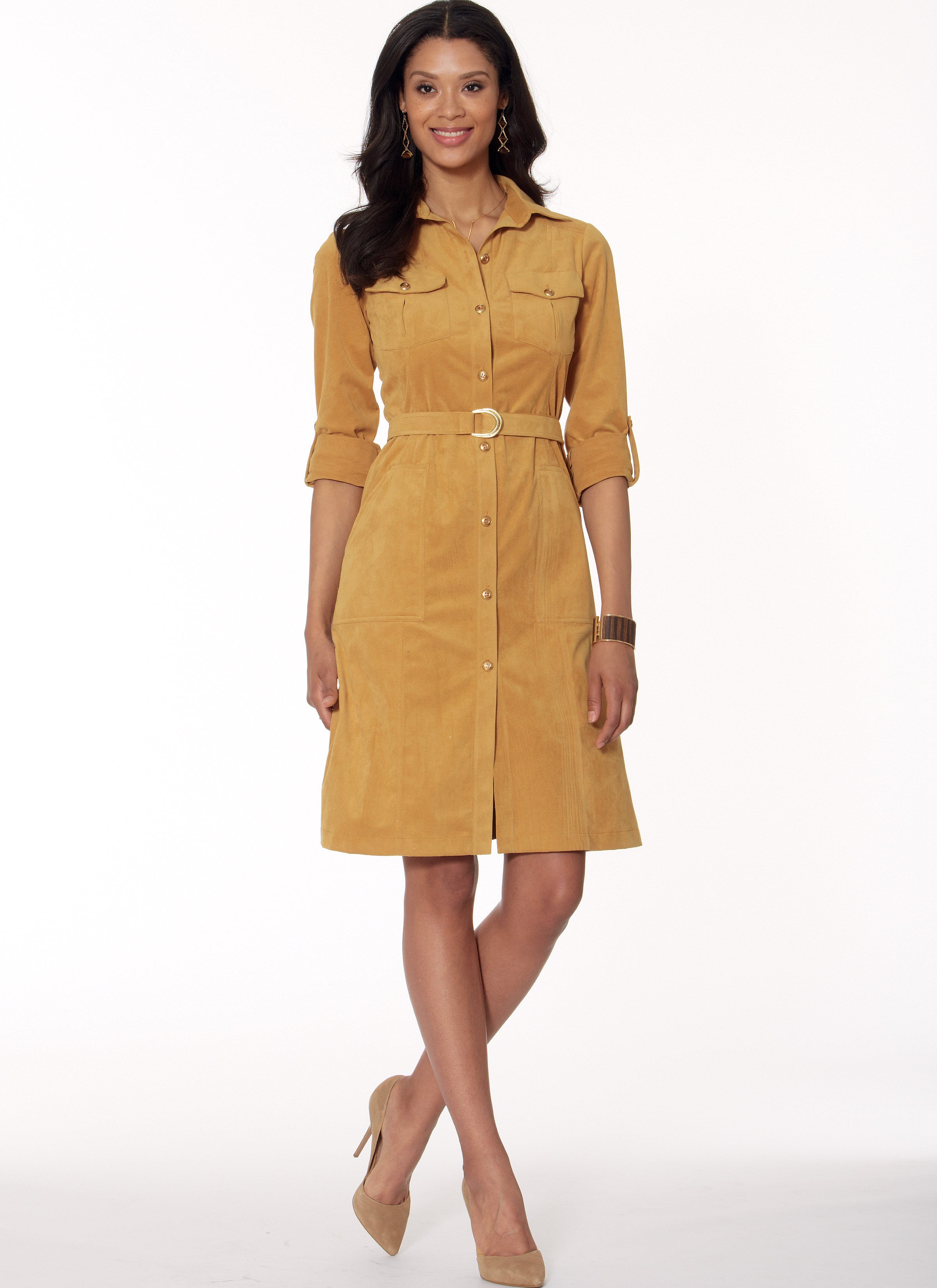 McCall's Misses' Button-Down Shirt and Shirtdresses with Belt M7470 - Sewing Pattern