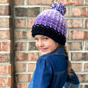 Ombre Waffle Beanie