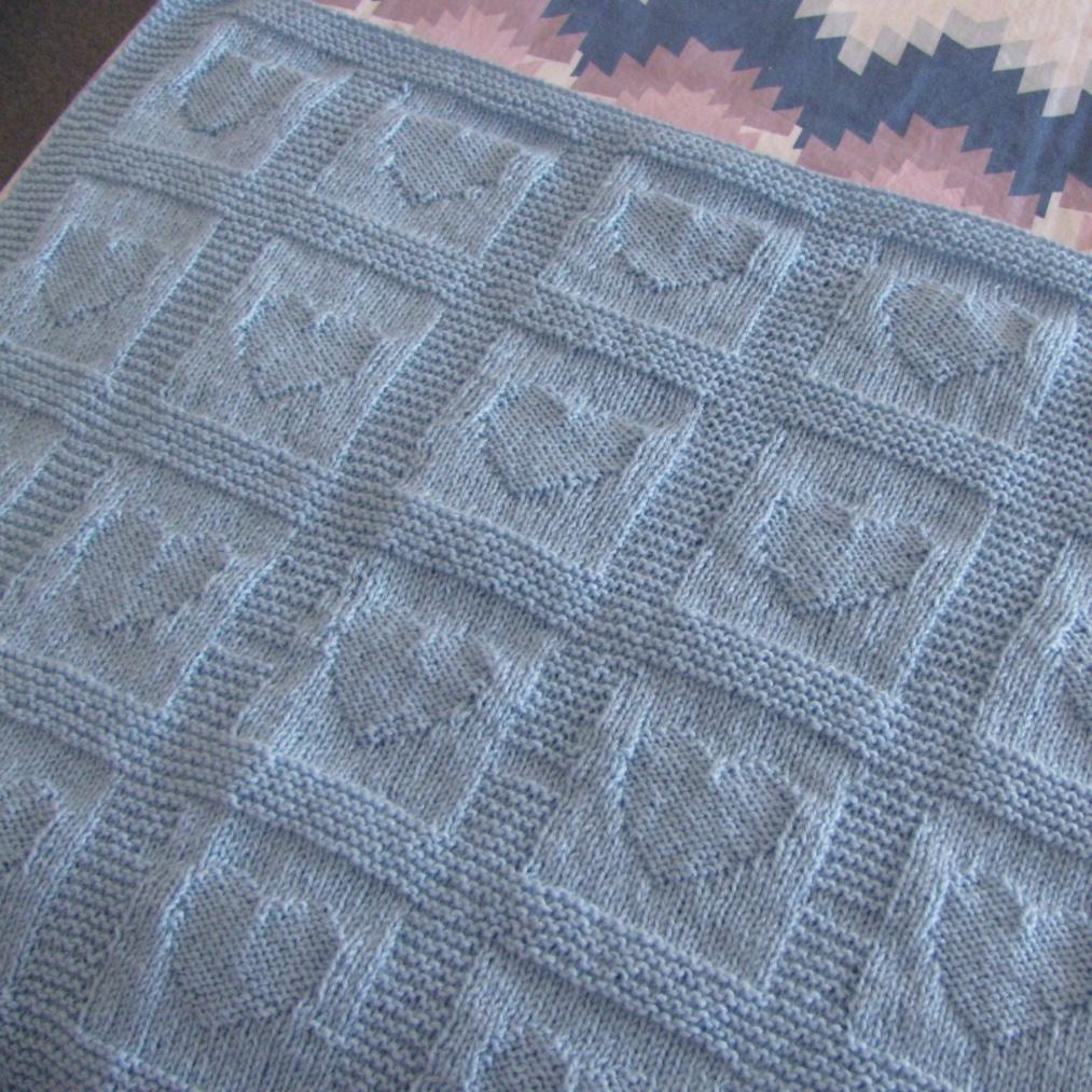 Heart Blanket Square with border