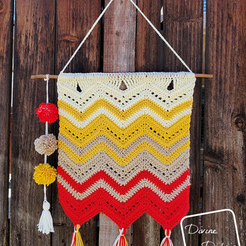 Colorful Chevrons Wall Hanging