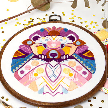 Mandala Hedgehog Embroidery Pattern PDF