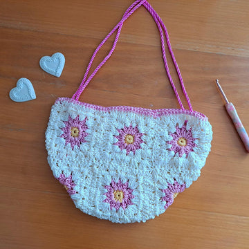 Crochet Flower Granny Bag Pattern