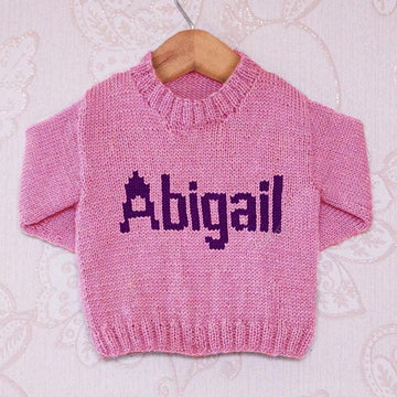 Intarsia - Abigail Moniker Chart - Childrens Sweater