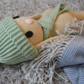 Lady Lala and Mr. Lulu crochet bunny buddies