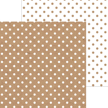 Doodlebug Petite Swiss Dot Cardstock 12"X12" 25/Pkg - Maple