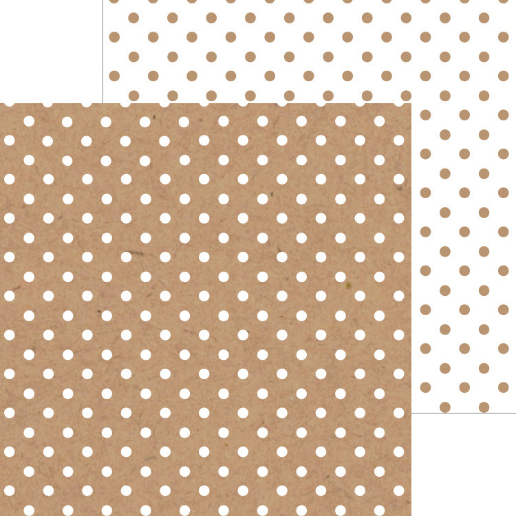 Doodlebug Petite Swiss Dot Cardstock 12"X12" 25/Pkg - Maple