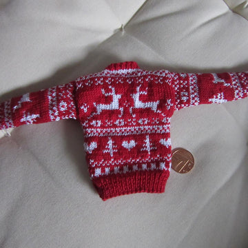 1:6th scale Reindeer Sweater