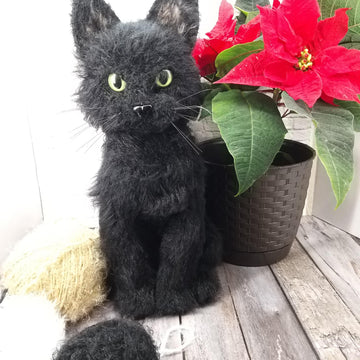 Amigurumi Realistic crochet Black Cat