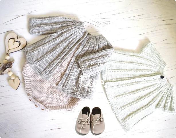 Seamless Top Down Cardigan and Onesie - P094