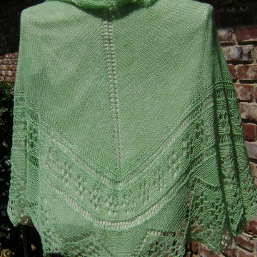 Pistachio Lace-Edged Shawl