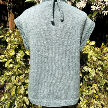 Slouchy Neck-Knot Gilet