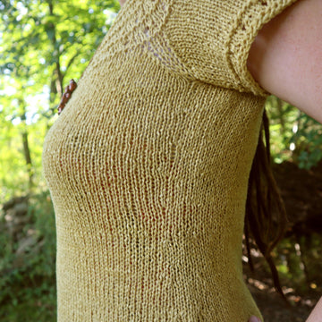 Eyelet Yoke Pullover