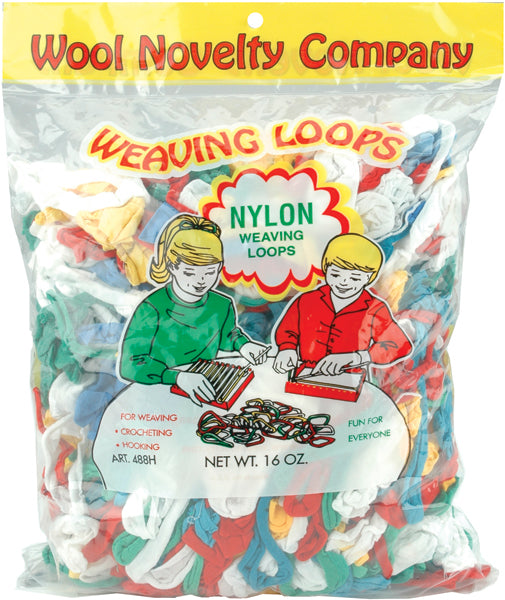 Wool Novelty Nylon Weaving Loops 16oz - Assorted