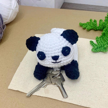 Baby Panda Keychain Holder