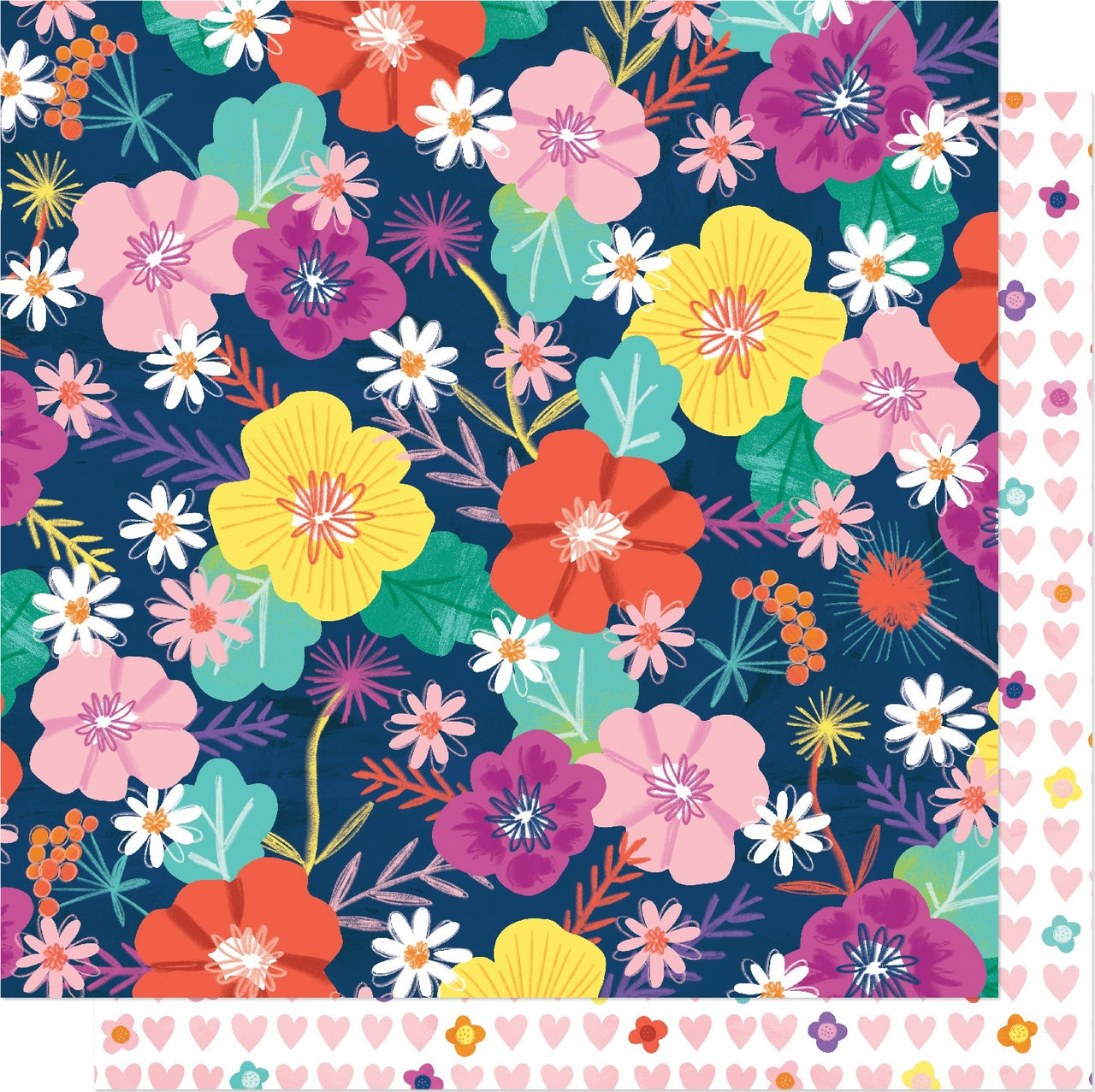 American Crafts Shimelle Never Grow Up Double-Sided Cardstock 12"X12" 25/Pkg - Face The Sun