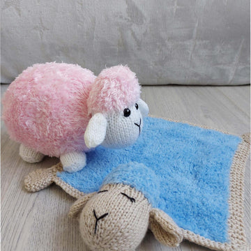 Sheep Toy & Baby Comfort Blanket BB062