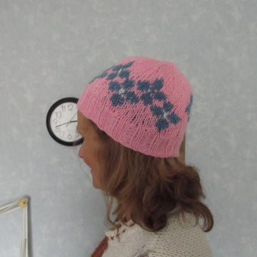 Flower design cap