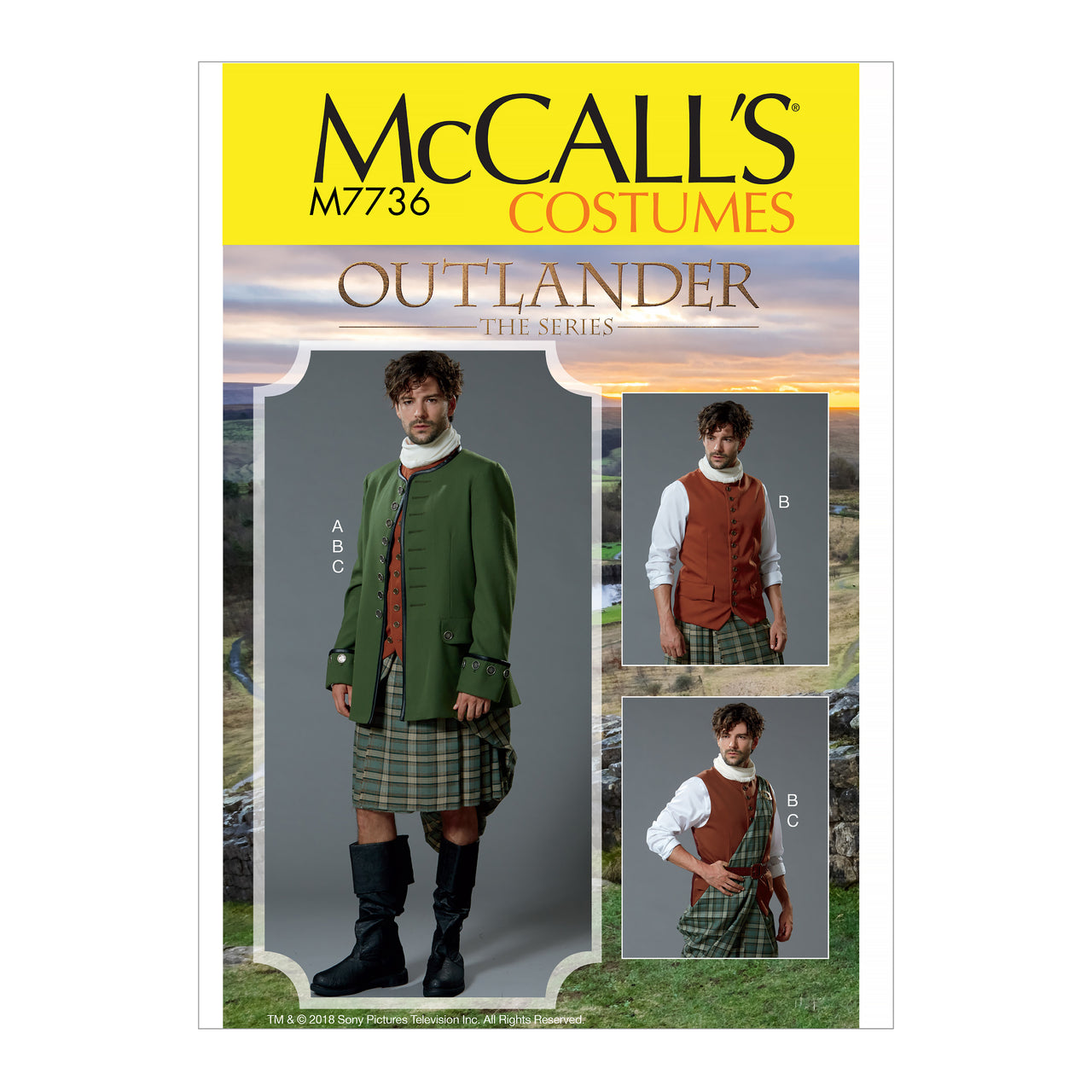 McCall's Men's Costume M7736 - Sewing Pattern