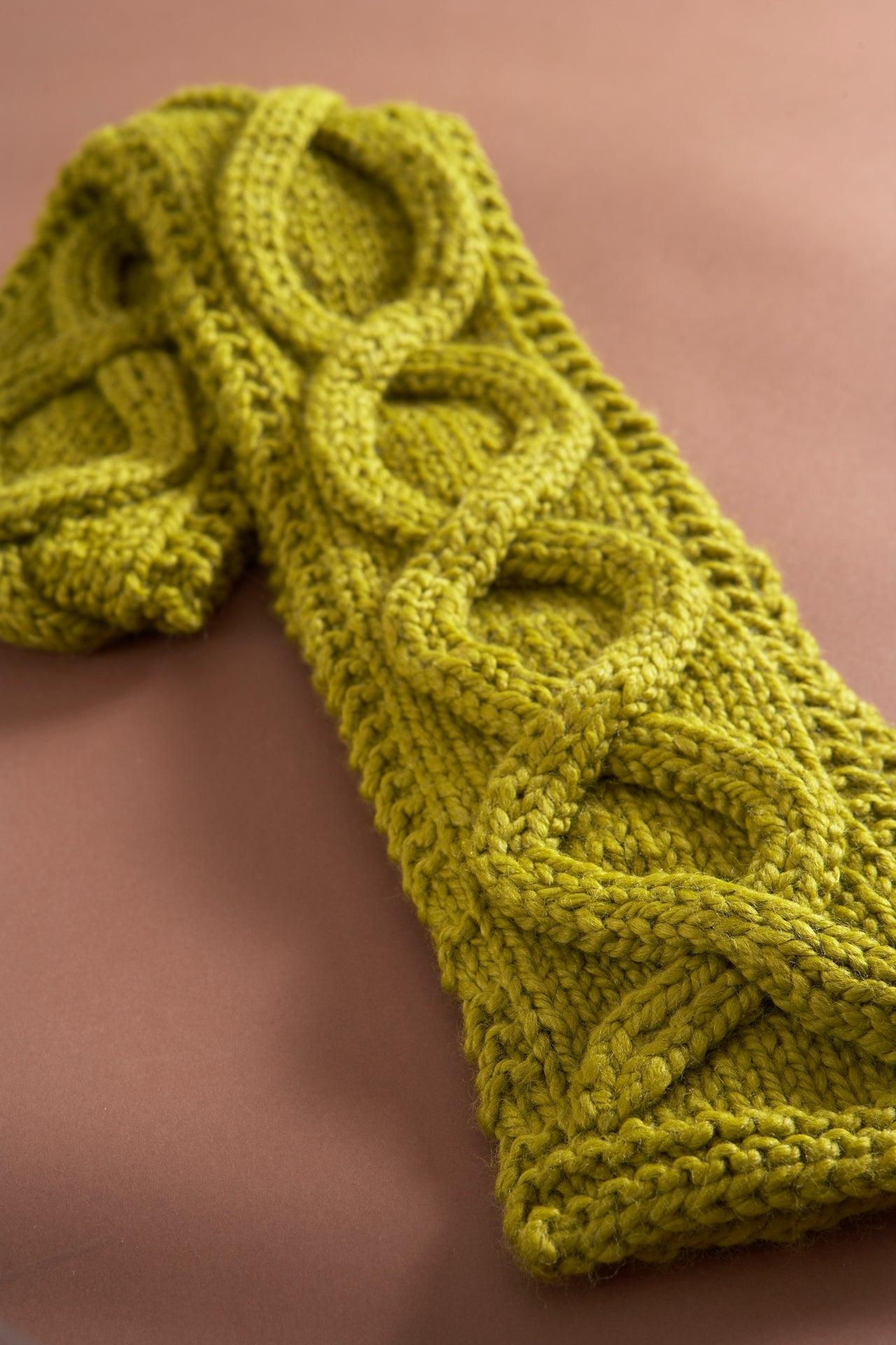 Faux Cable Scarf in Lion Brand Wool-Ease Thick & Quick - 60674AD