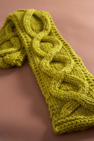 Faux Cable Scarf in Lion Brand Wool-Ease Thick & Quick - 60674AD
