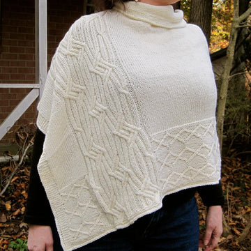 Adare Cabled Poncho