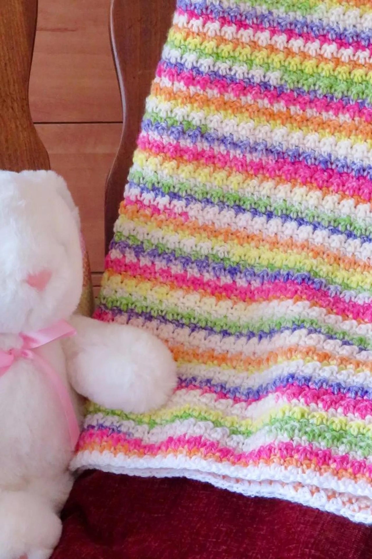 Sundae Treats Ice Cream Pastel Baby Blanket Crochet Pattern • (DK Weight)