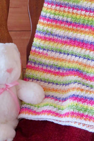 Sundae Treats Ice Cream Pastel Baby Blanket Crochet Pattern • (DK Weight)