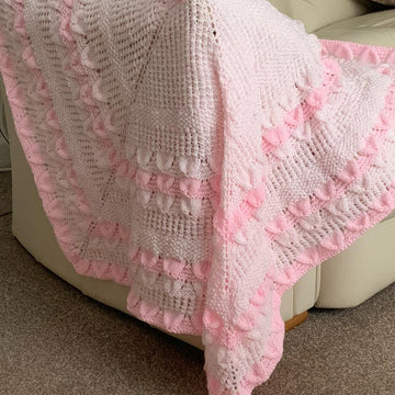 PINK BAMBINO baby shawl/blanket
